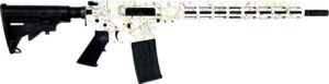 GLFA AR15 SPLATTER 223 WYLDE - 16" NIT BBL WHITE
