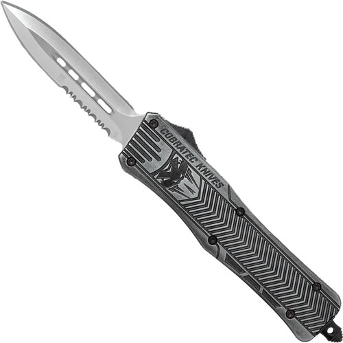 COBRATEC MEDIUM CTK1 OTF – STONEWASH 3″ DAGGER SERRATED | USA Gun Store,