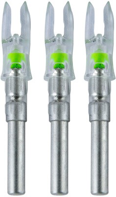 NOCKTURNAL LIGHTED NOCK - S-SERIES GREEN 3/PACK | USA Gun Store
