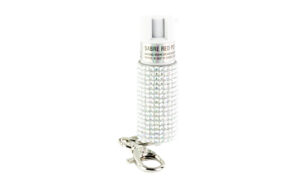 SABRE JEWELED SPRAY W/KEY RING SLV