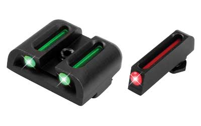TRUGLO Fiber Optic Sight Set for Glock 17, 17L, 19, 22, 23, 24, 26, 27, 33, 34, 35, 38, 39 Gen 1, 2, 3, 4, 5 Steel Fiber Optic Red Front, Green Rear