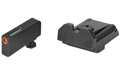 Truglo TFX Pro Tritium/Fiber Optic Day/Night Signts – Glock (Except 43/43 M.O.S) Adjustable Set – Orange Outline Front/Rear U Adjustable
