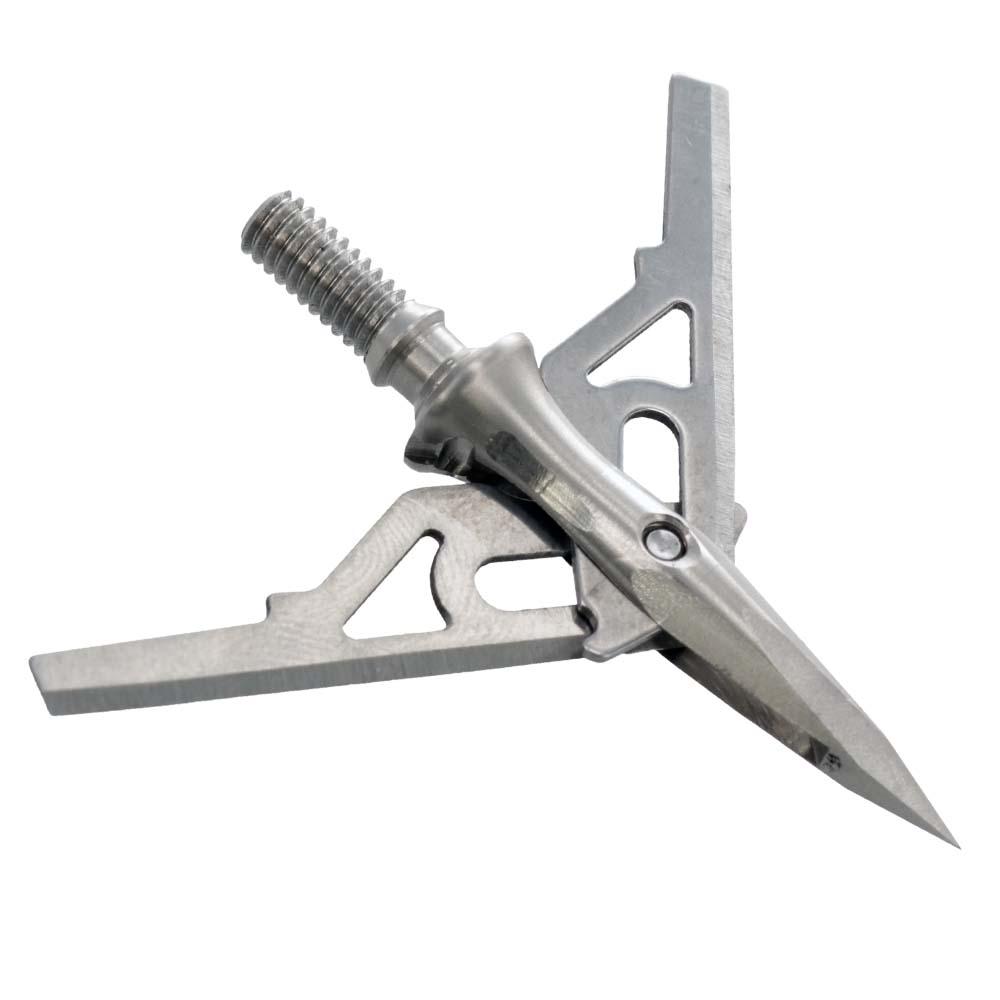 NAP Verdict 100 SS Mechanical Broadhead 100gr 2″ Cutting Dia 400 FPS 3/pack | USA Gun Store