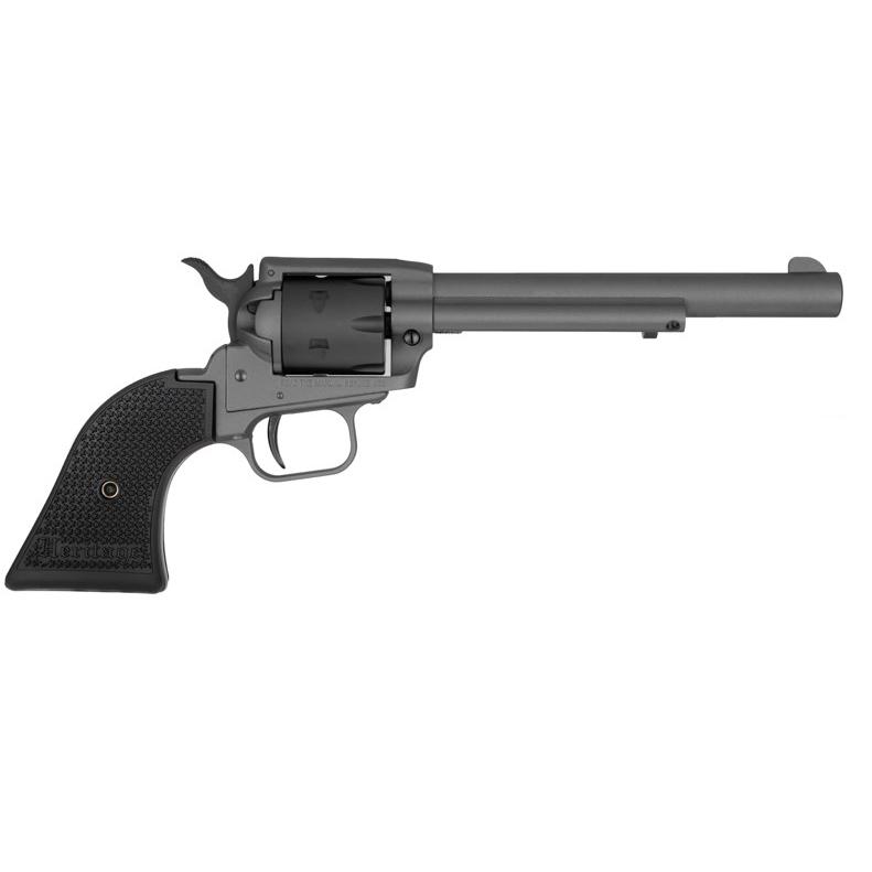 Heritage Rough Rider Tungsten Cerakote Handgun .22 LR 6rd Capacity 6.5″ Barrel Polymer Black | USA Gun Store