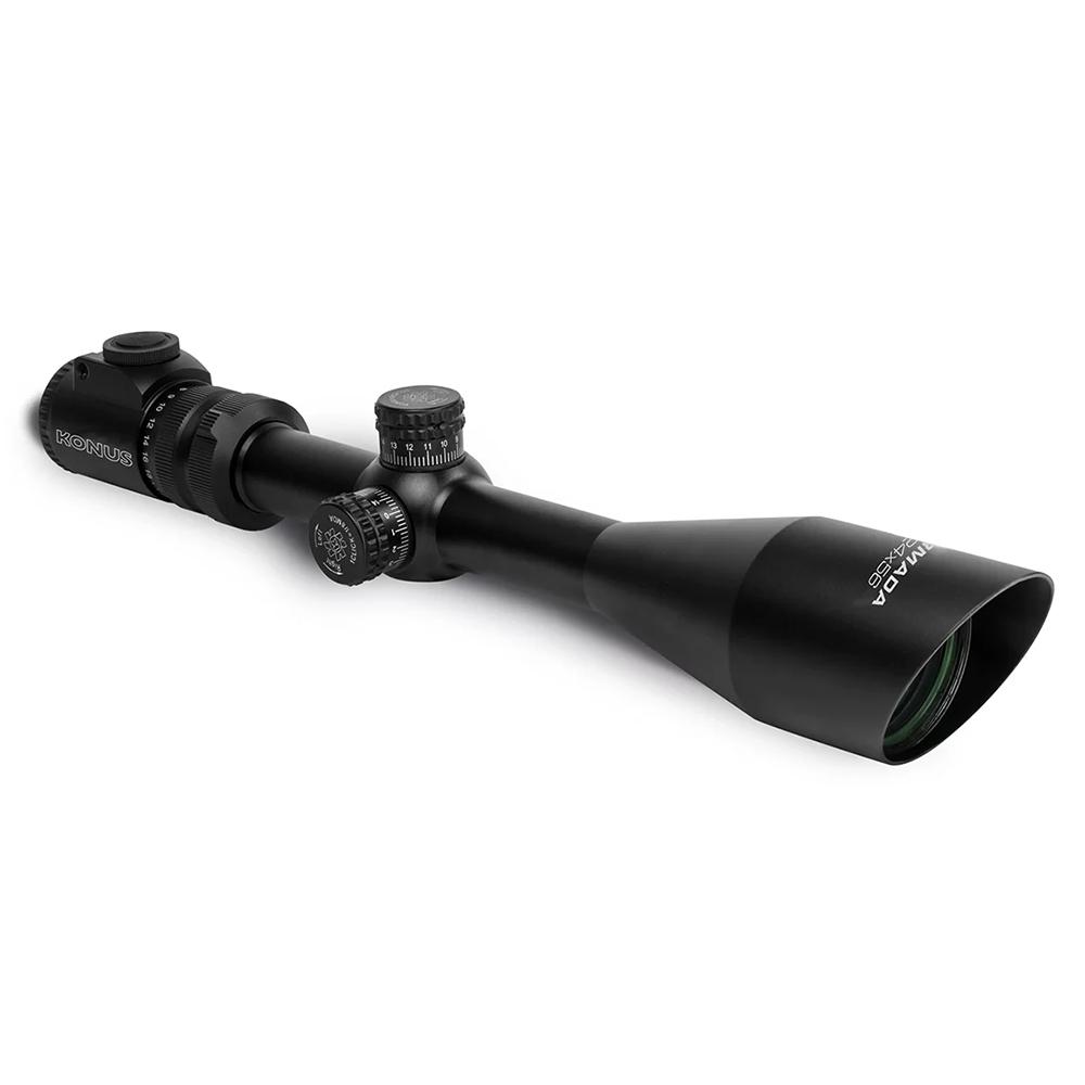 Konus 7166 Armada Rifle Scope Black 6-24x56mm Dual Illuminated Red/Blue Engraved Fine Crosshair Reticle | USA Gun Store