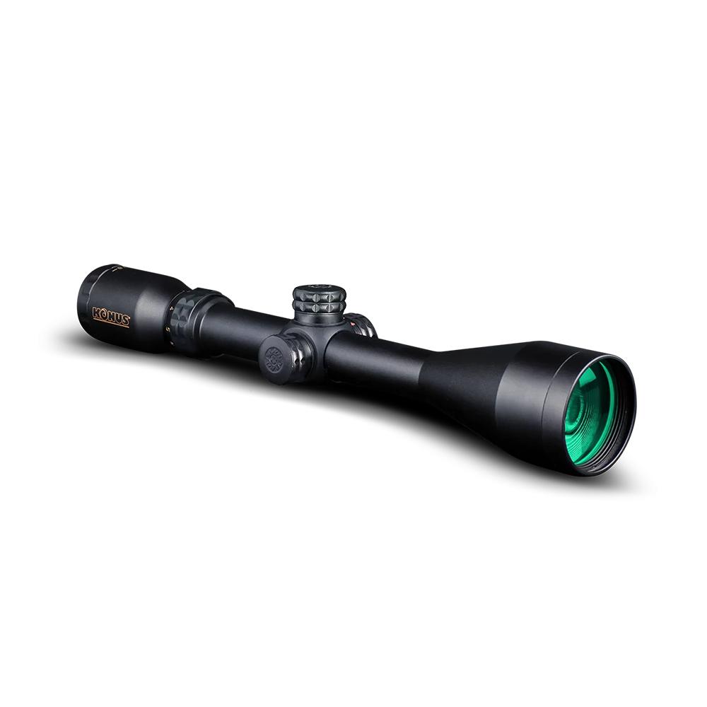 Konus 7294 KonusPro Hunting Matte Black 3-9x50mm 1″ Tube Dual Illuminated (Blue/Red) Engraved 30/30 Floating Cross Reticle | USA Gun Store