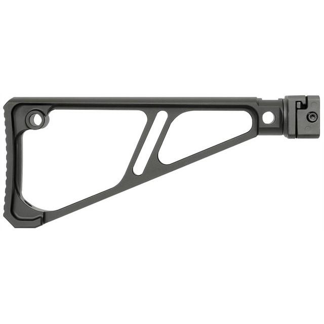 Midwest Industries Picatinny Side Folding Fixed Extruded Stock Black