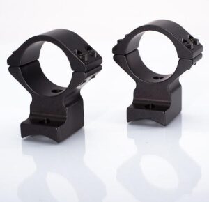 Talley Lightweight Alloy Scope Mount Combo Remington 700 Long Action 30mm Low - Black Anodized