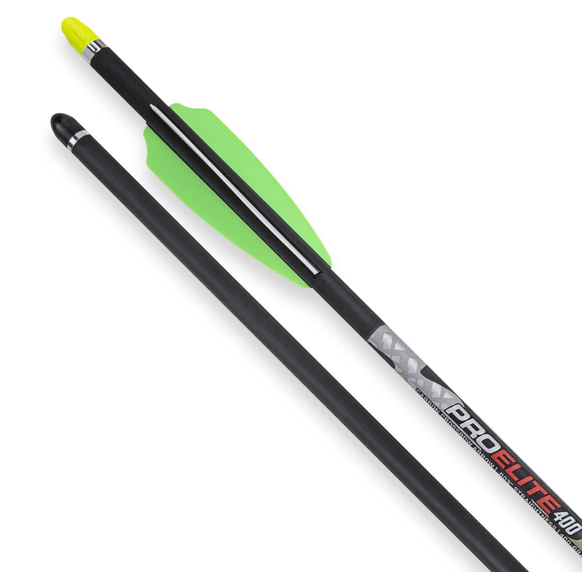 TenPoint Pro Elite 400 Carbon Arrows 20" w/ Alpha-Nock HP .003" 3/pk