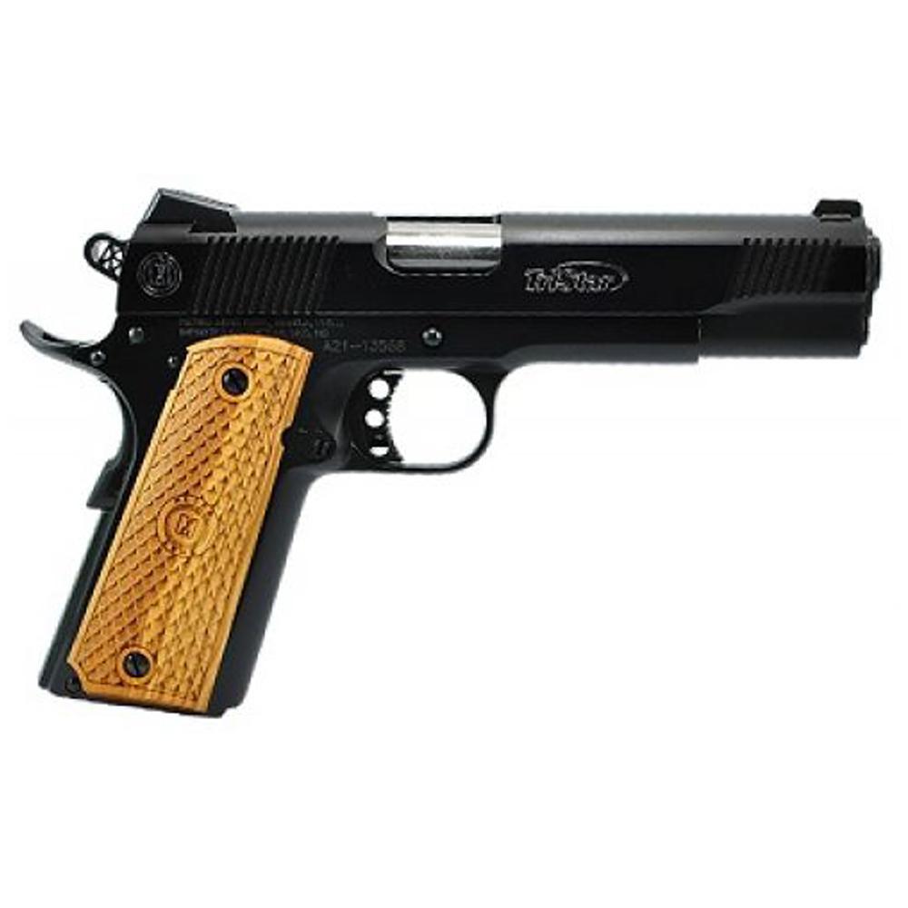 TriStar 85610 American Classic II 1911 45 ACP 8+1, 5″ Stainless Steel Barrel, Blued Serrated Steel Slide, Blued Steel Frame W/Beavertail, Wood Grip | USA Gun Store