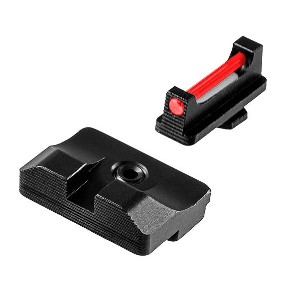 TruGlo TG132G2 Fiber-Optic Pro Black | Red Fiber Optic Front Sight Black Rear Sight | USA Gun Store