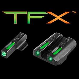 TruGlo TGTG13KA1A TFX Black | Green Tritium & Fiber Optic White Outline Front Sight Green Tritium & Fiber Optic Rear Sight Kahr Arms | USA Gun Store