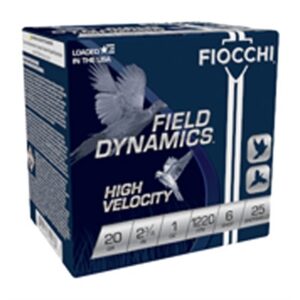 UPLAND GAME 20 GAUGE 2-3/4'' 1OZ #6 SHOT 25/BOX