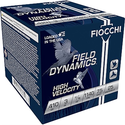 FIOCCHI HIGH VELOCITY 410 3″ – 11/16OZ #7.5 25RD 10BX/CS | USA Gun Store