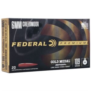 PREMIUM 6MM CREEDMOOR 109GR LONG RANGE HYBRID TARGET 20/BOX