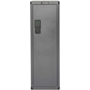GUN CABINET W/DIGITAL LOCK 12-GUN 55'' H X 18'' W X 15'' D BLK