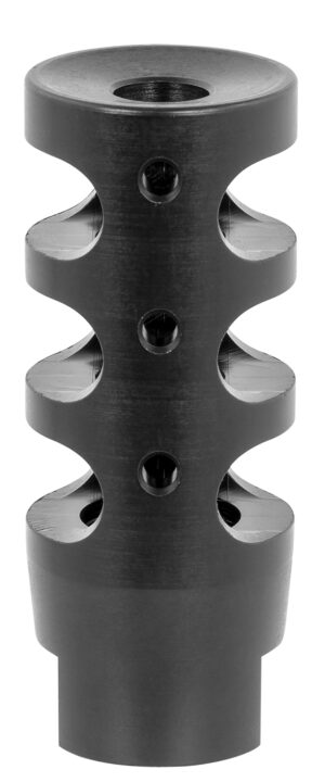 TacFire MZ10023BN Compact Compensator Black Nitride Steel with 5/8"-24 tpi Threads, 2.50" OAL & 1" Diameter for 308 Win AR-10