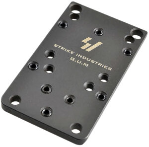 Strike Industries GLOCKGUMV2 Universal Optic Mount for Glock Version 2  Black Compatible w/Glock (Except 42/43/43X/48)