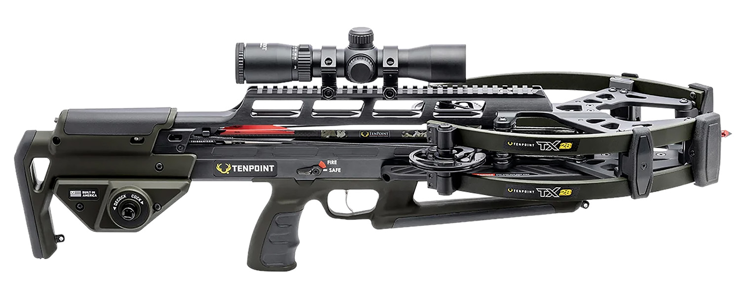 Tenpoint CB250041849 TX28 Moss Green Draw Weight 250 28" Long