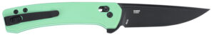CRKT 7075B Q Compact 3.05" Folding Drop Point Plain Black Oxide 14C28N Steel Blade, Blue Textured GRN Handle