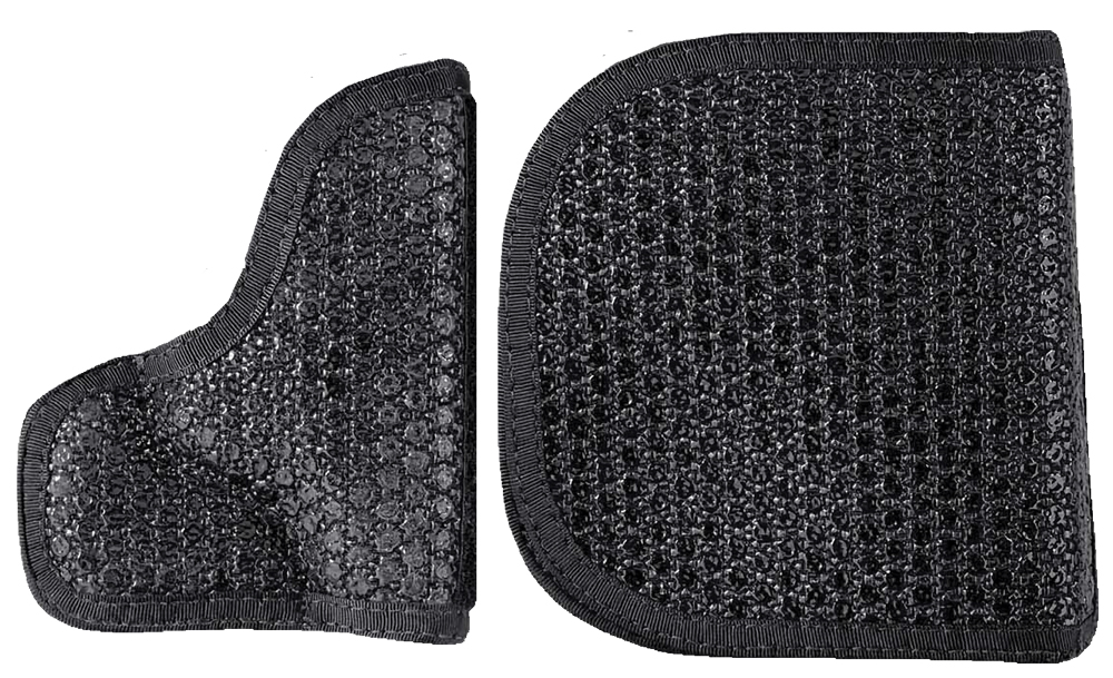 DeSantis Gunhide M44BJ02Z0 Super Fly Pocket Black Rubberized Fabric Pocket Fits S&W J Frame Ambidextrous