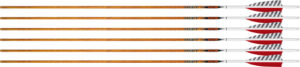 EASTON ARROW 6.5 CARBON LEGACY - 600 4" FEATHER LEFT HELI. 6PK