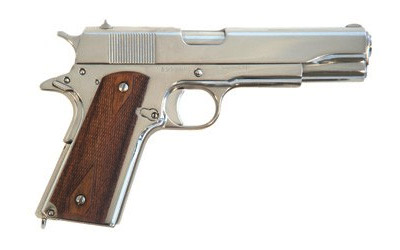 CIMARRON 1911A1 45ACP 5″ FS – 8-SHOT POLISHED NICKEL WALNUT | USA Gun Store