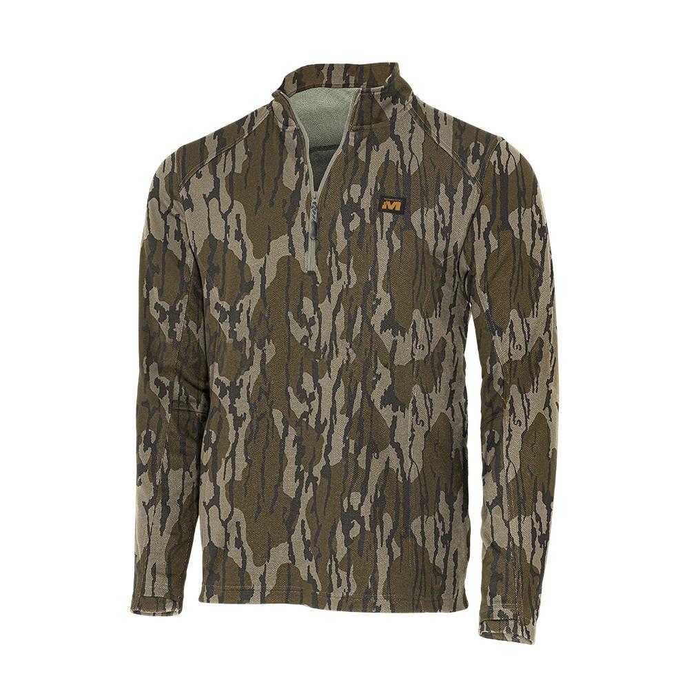 Muddy DV8 Quest Midweight Quarter Zip Sweatshirt Mossy Oak Bottomland 2XL