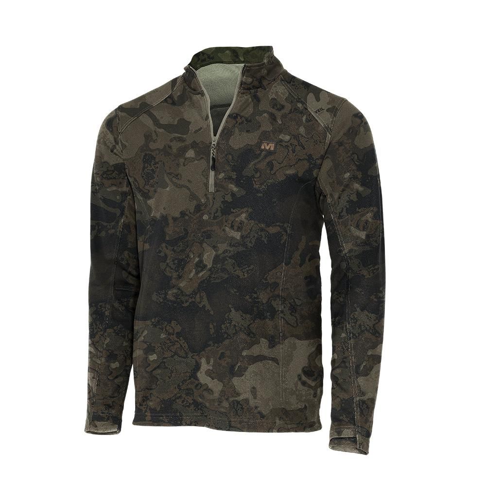 Muddy DV8 Quest Midweight Quarter Zip Sweatshirt Veil Canyon Grey 3XL