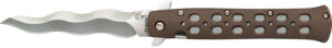 Cold Steel CS-26SK4 Ti-Lite  4" Folding Plain Kris AUS 10A Steel Blade/Flat Dark Earth Griv-Ex Handle