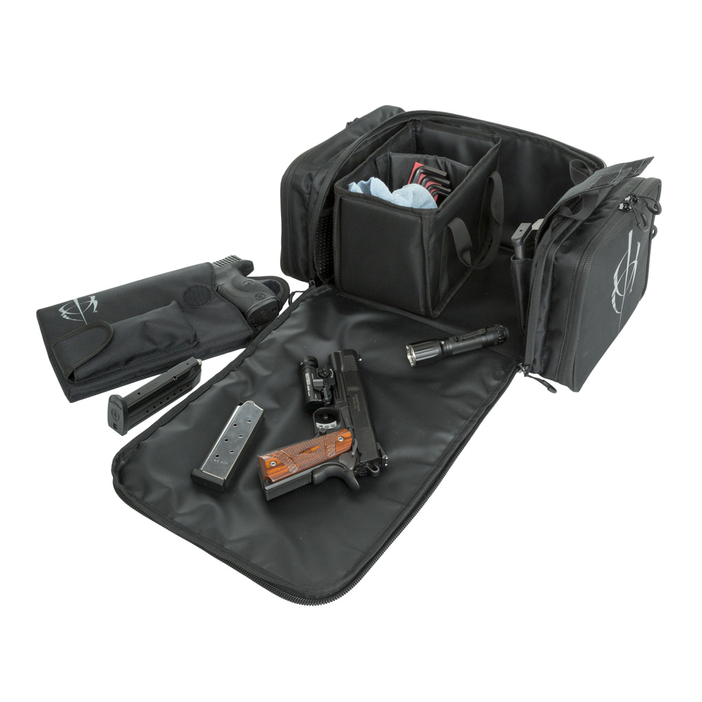 BlackHeart Respondent Range Bag with Ammo Carrier & Pistol Sleeve Black