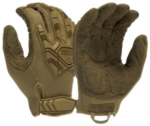 Pyramex VGTG40TXL Impact Operator Heavy-Duty Brown Synthetic Leather XL Hook & Loop