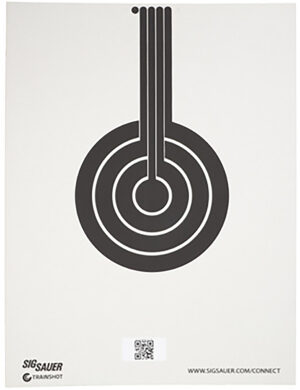 Sig Sauer SCT350 T300 Replacement Target Bullseye Hanging Black/White