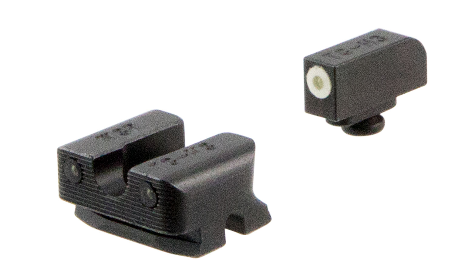TruGlo TG231W3W Tritium Pro Black | Green Tritium White Outline Front Sight Green Tritium Rear Sight