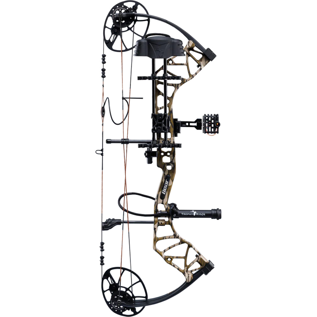 Bear Legit MAXX RTH Bow Package Mossy Oak Bottomland/Black 10-70 lbs. LH