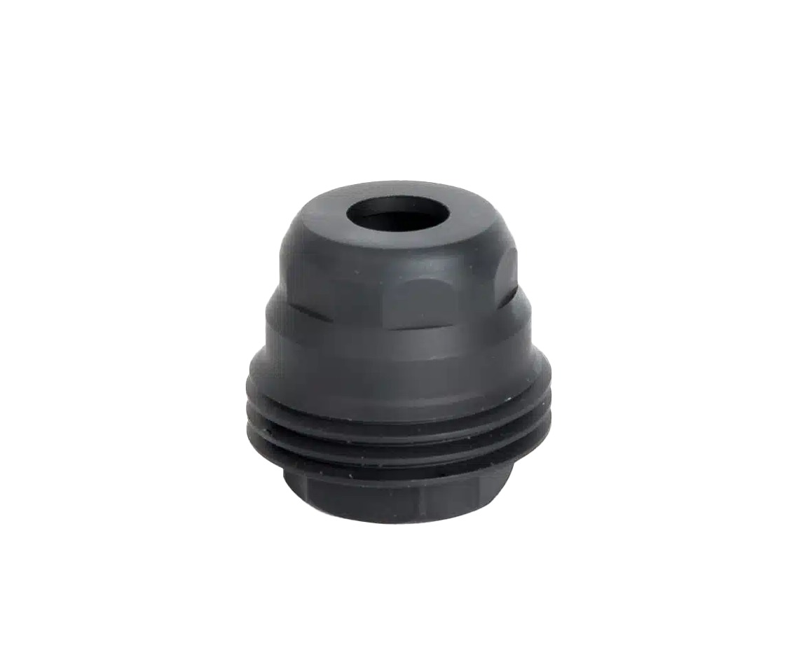 Jk Armament JKMDHDM111624 Minimalist 45Cal Fits 1" Long 11/16"x24 Stainless Steel Nitride Black