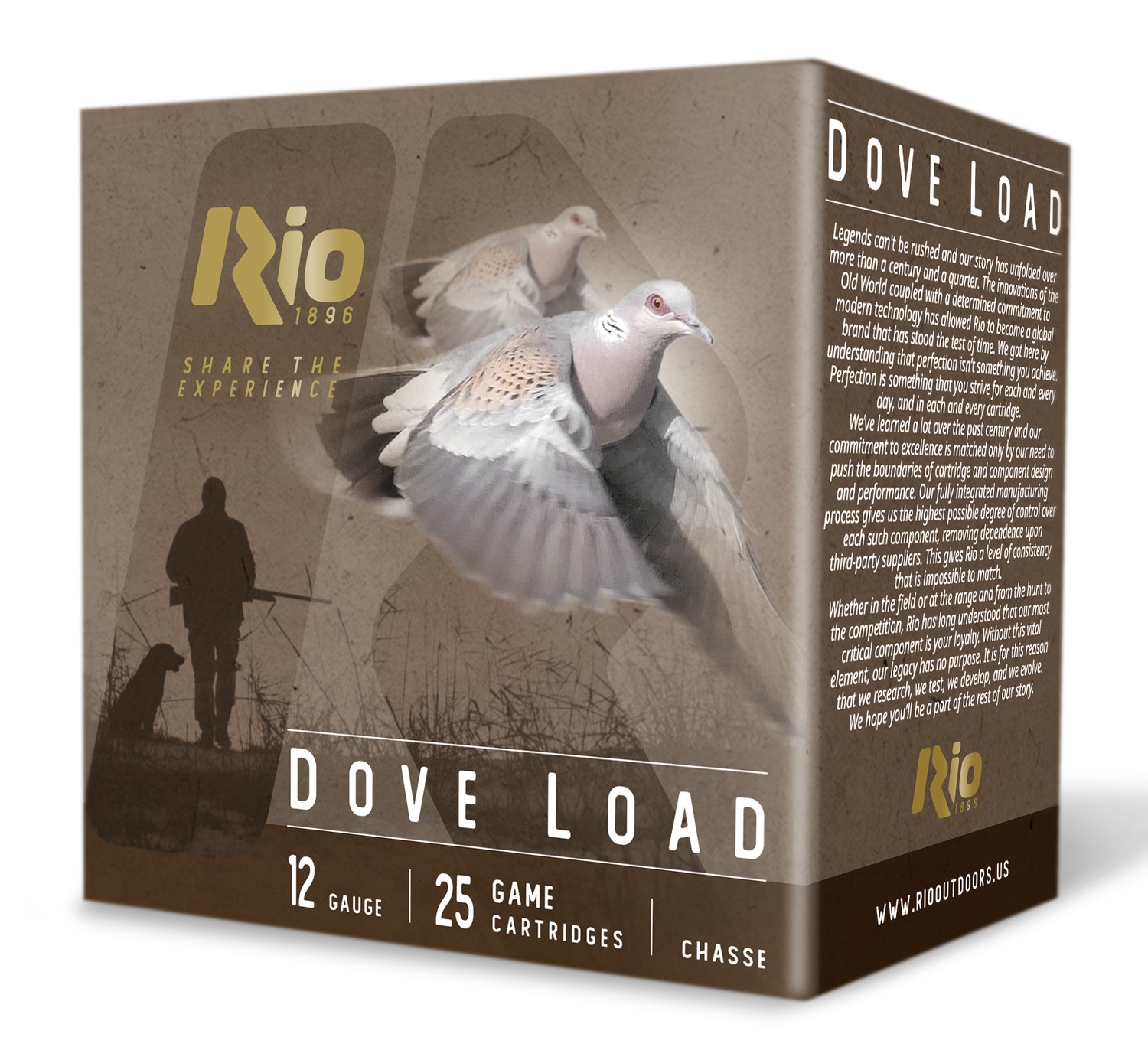 RIO RDL32HV8   DOVE LOAD 12G  2-3/4  8       25/10
