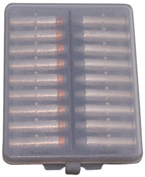 MTM Case-Gard W183841 Ammo-Wallet  Handgun Multi-Caliber 18rd Clear Smoke Polymer