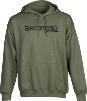 BROWNING HOODIE BRANDED BUCK - MARK GREEN XLARGE