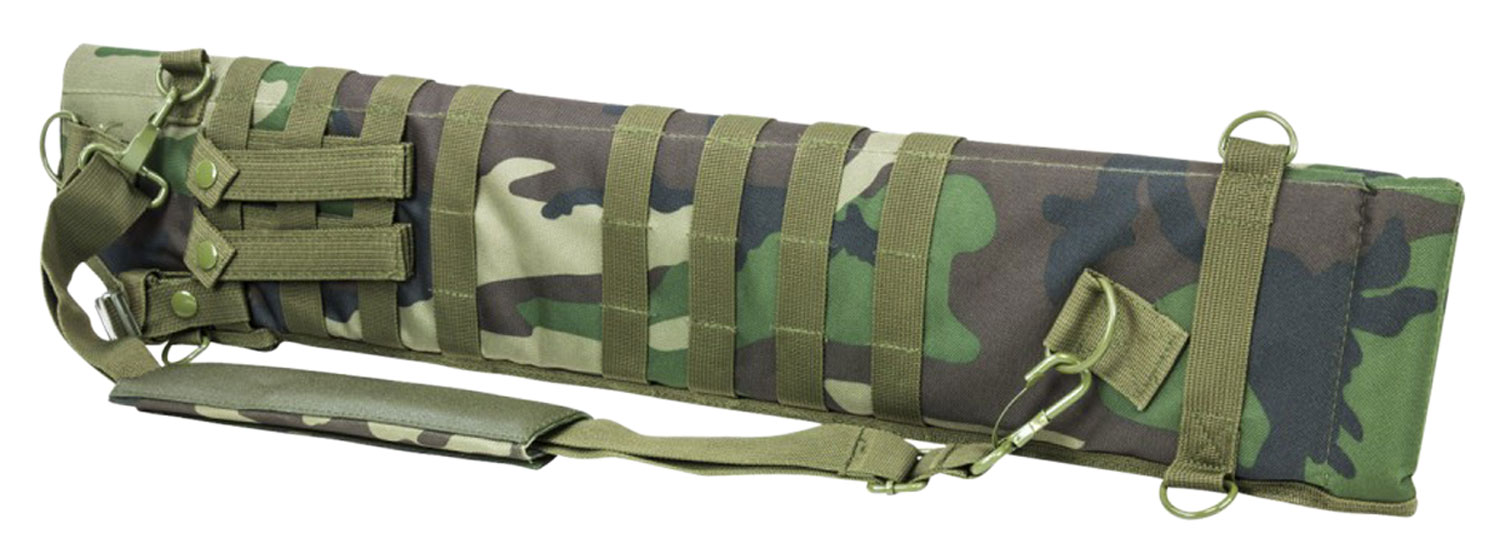 NcStar CVSCB2917WC VISM Shotgun Scabbard Woodland Camo 600D PVC 29"- 34.75"