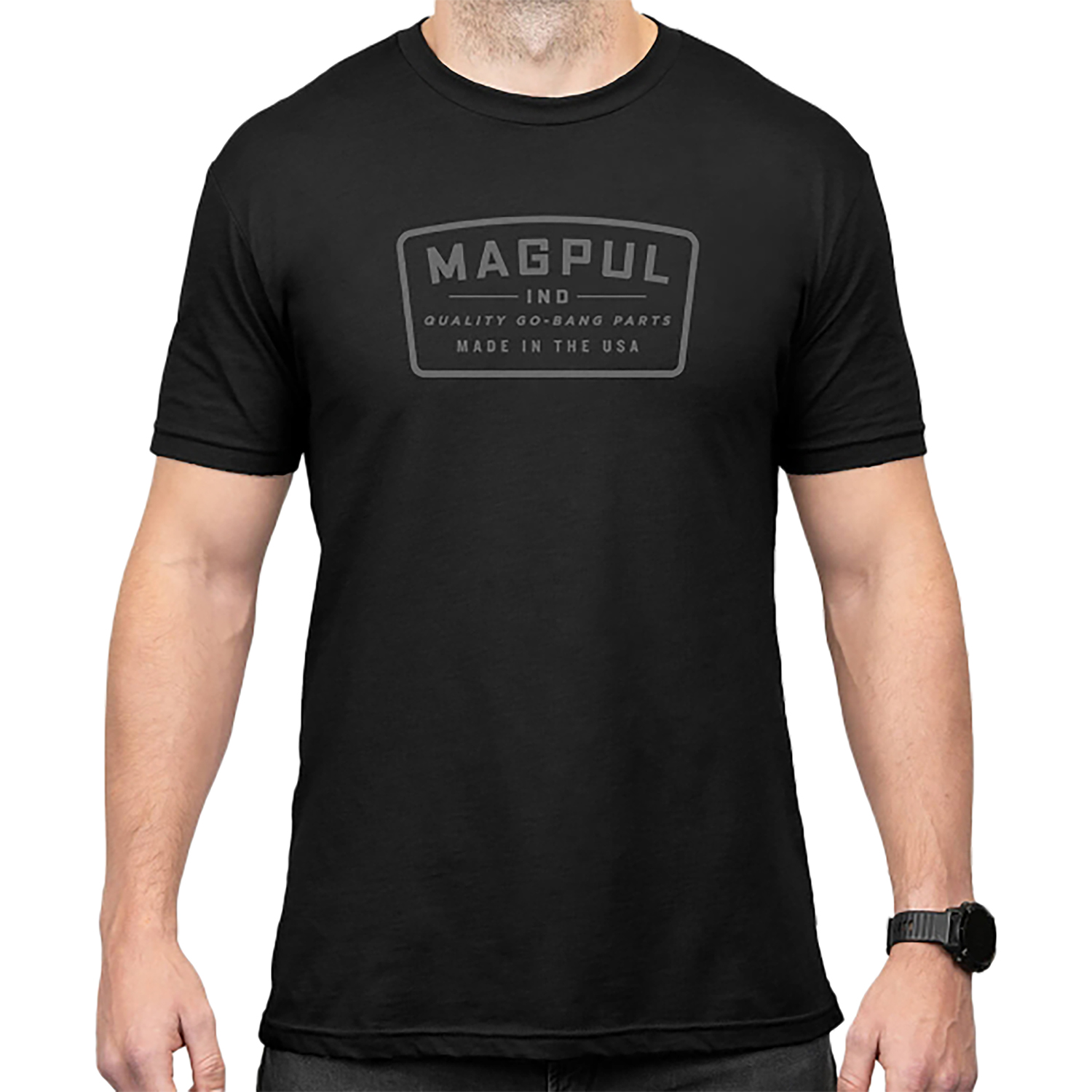 Magpul MAG1526-001-L Go Bang Parts Black Cotton/Polyester Short Sleeve Large