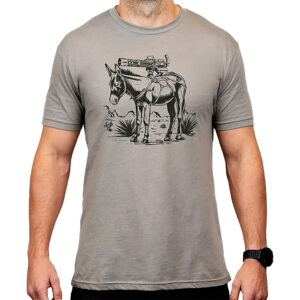 Magpul MAG1528-041-L Burro CVC  Stone Gray Heather Cotton/Polyester Short Sleeve Large