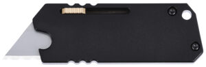 CRKT 9917 C.U.T. Sk-5 Steel OTF 0.62" Satin Blade, Titanium Handle 3.30" Long, Includes Pocket Clip