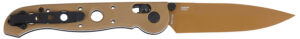 CRKT M1603XD M16 03XD 3.57" Folding Spear Point Plain Desert Tan D2 Steel Blade w/Grivory Handle