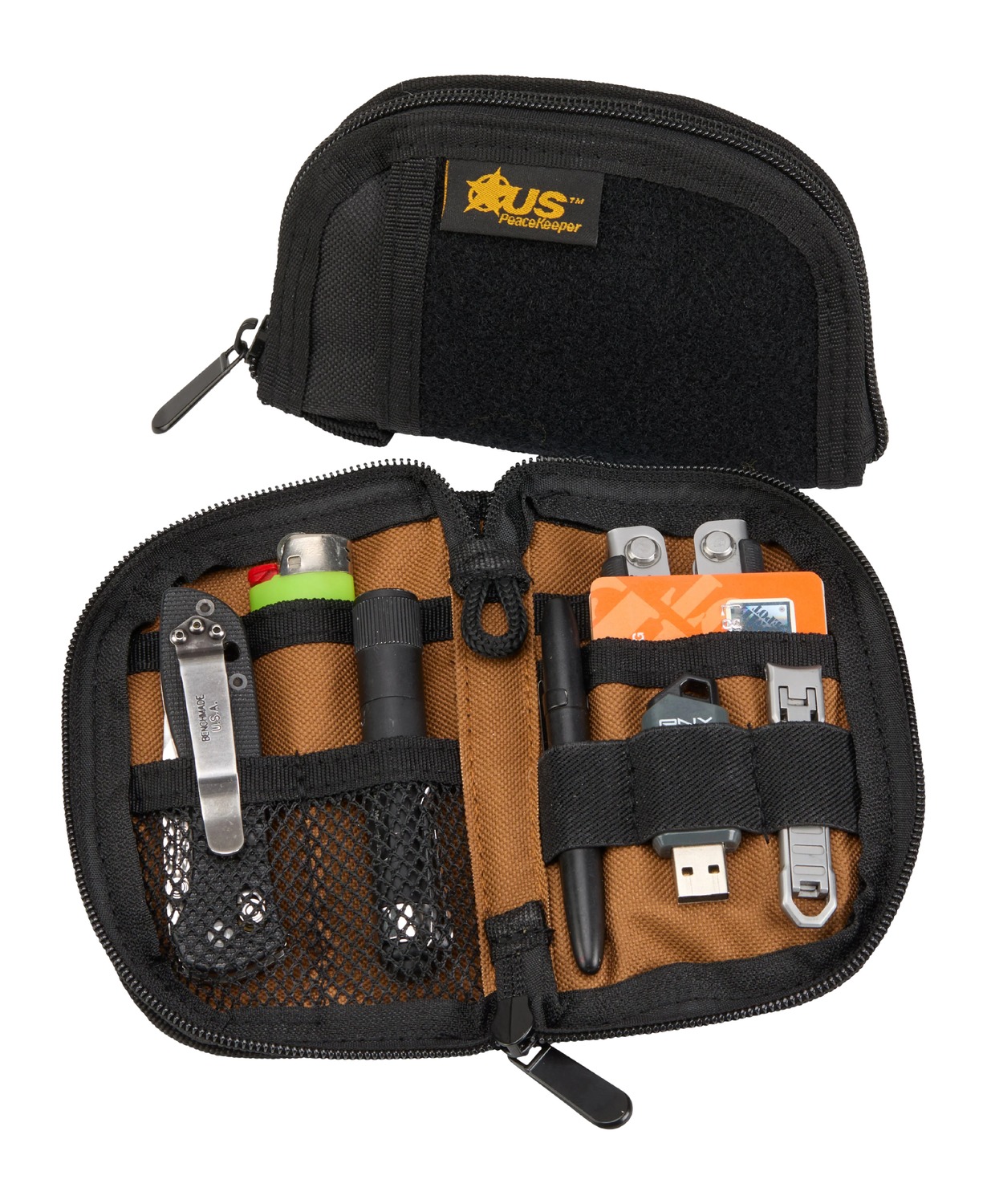 USP P22039 EDC POCKET ORGANIZER BLK/TAN