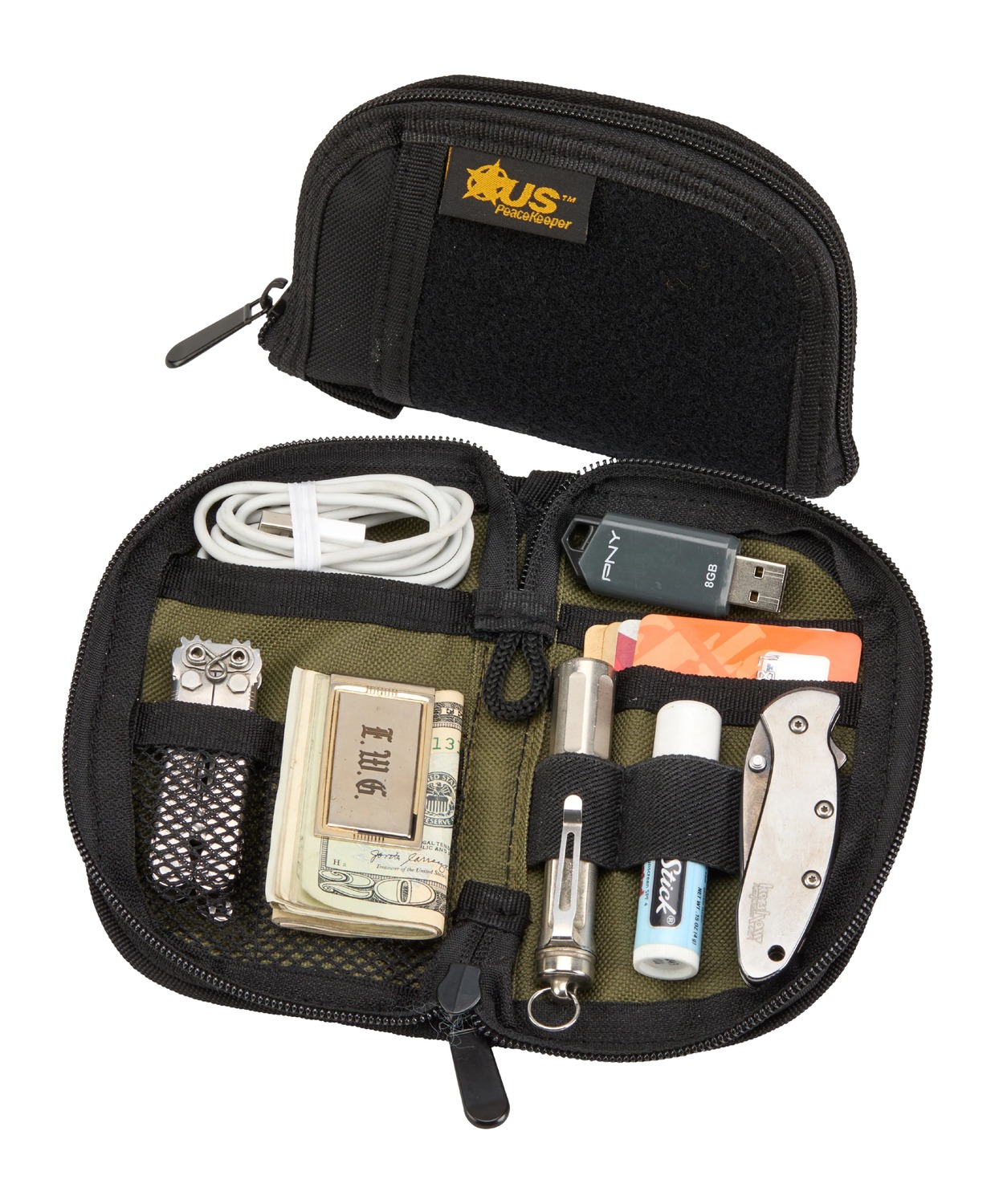 USP P22036 EDC POCKET ORGANIZER BLK/ODG