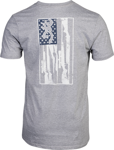 Browning SS T-shirt Browning – Legacy Flag Hthr Gray Large
