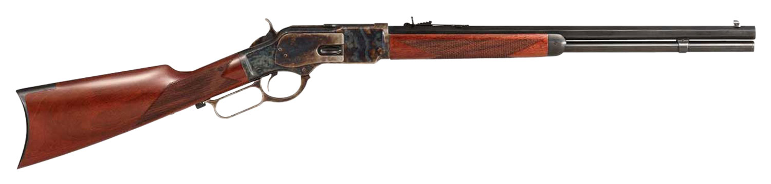 Taylors & Company 550221COM 1873 Comanchero Uberti Full Size 45 Colt (Long Colt) 10+1 20" Blued Octagon Barrel, Color Case Hardened Steel Receiver, Walnut Fixed Stock, Right Hand