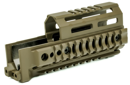 MI AK ALPHA SERIES QUAD RAIL HANDGUARD 6 FDE