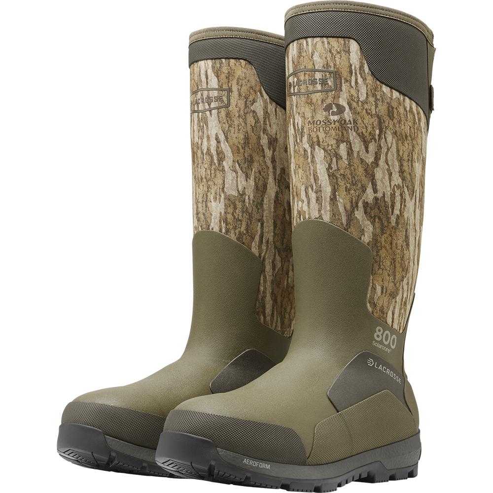 LaCrosse Alphaburly Aero 17" Mens Hunting Boots 800G Mossy Oak Bottomland 10